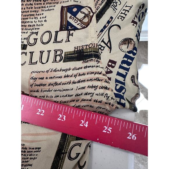 Vintage Evr 100% Silk Windbreaker Jacket Size XL Golfers Print Athleisure - Picture 6 of 9